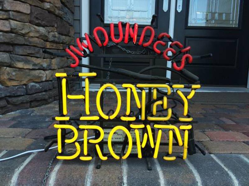 JW Dundees Honey Brown Neon Sign